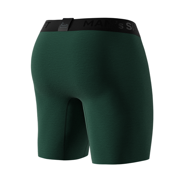 Труси боксери чоловічі бавовняні, Anatomic Long 2.0, Black Series, темно-зелений XL BST140-13 - зображення 6