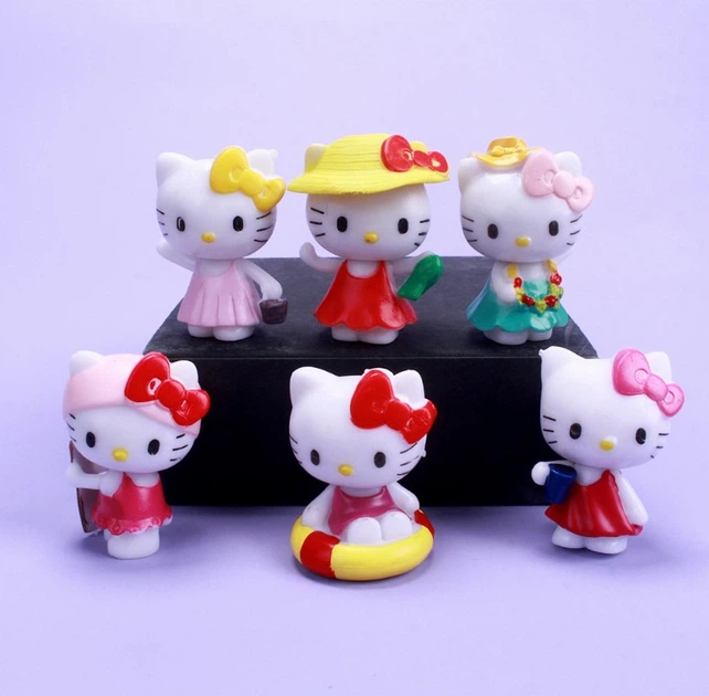 Привет Китти фигурки Hello Kitty Хеллоу Китти детские игрушки 6 шт