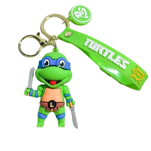 Брелок Черепашки ниндзя Леонардо Ninja Turtles Leonardo детский брелок на рюкзак, ключи 6,5 см - изображение 6