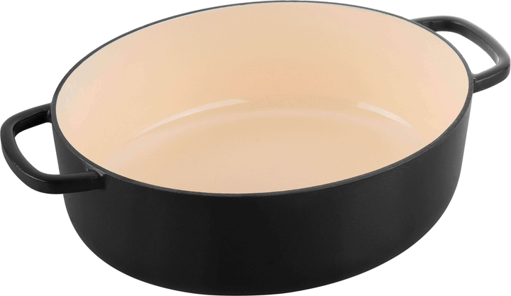 Garnek Ballarini Bellamonte żeliwny owalny Czarny 2.2 l (4062297005256) - obraz 5