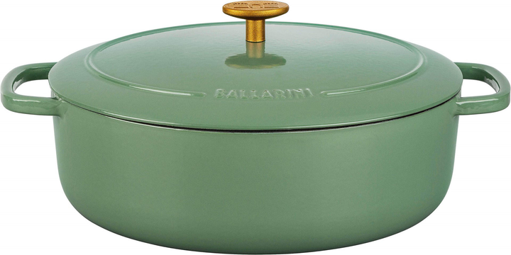 Garnek Ballarini Bellamonte żeliwny owalny Zielony 5.5 l (4062297005492) - obraz 3