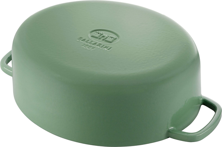 Garnek Ballarini Bellamonte żeliwny owalny Zielony 5.5 l (4062297005492) - obraz 5