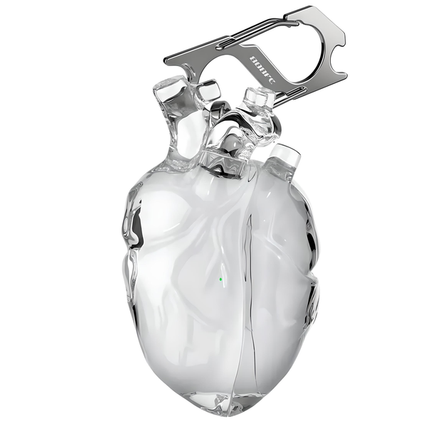 Чехол силиконовый BLACKTIME 808FC HEARTHCASE для Apple AirPods Pro / Pro 2 с карабином, прозрачный - Фото 2 Чехол силиконовый BLACKTIME 808FC HEARTHCASE для Apple AirPods Pro / Pro 2 с карабином, прозрачный - изображение 2