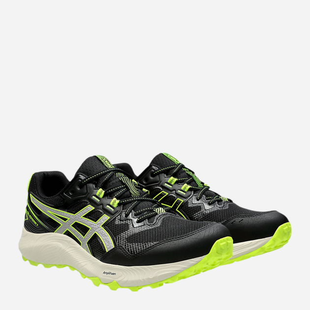 Чоловічі кросівки для бігу ASICS 1011B595-004 40.5 (7.5US) 25.5 см Чорний/Салатовий (4550457751339) - зображення 2