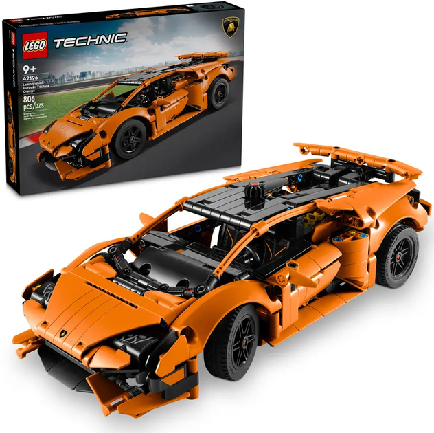 Zestaw klocków LEGO Technic: Pomarańczowe Lamborghini Huracán Tecnica 806 elementów (42196) - obraz 7