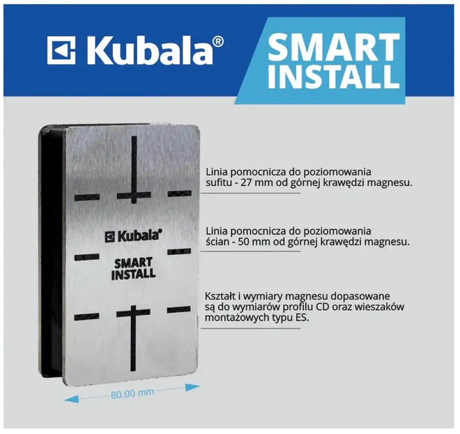 Магнитный держатель KUBALA Smart 0675 для монтажа гипсокартона - Фото 2 Магнитный держатель KUBALA Smart 0675 для монтажа гипсокартона - изображение 2