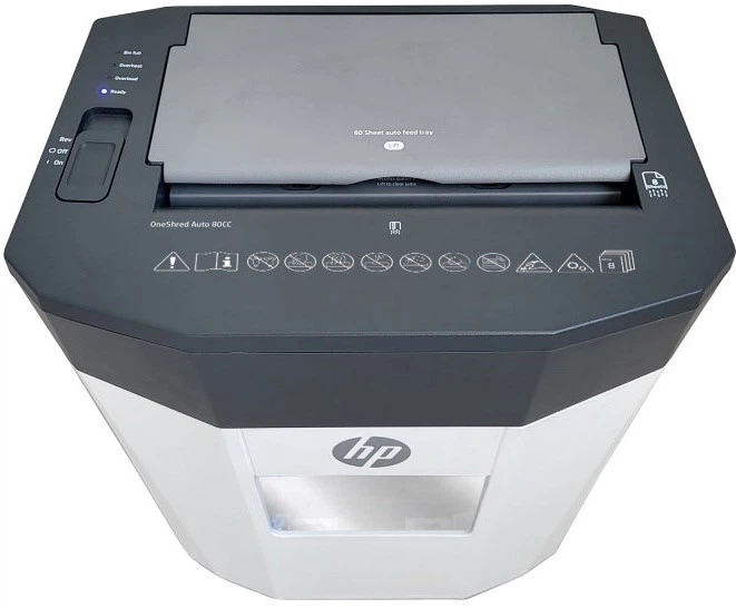 Niszczarka HP OneShred Auto 80CC Grey-White (HPN281780CCOF-05) - obraz 5