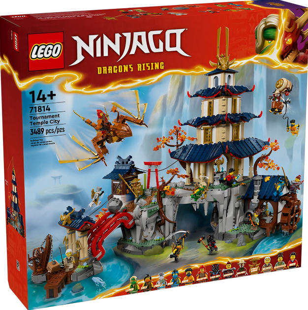 Конструктор LEGO Ninjago: Турнірне місто з храмом 1650 елементів (71814) - зображення 1