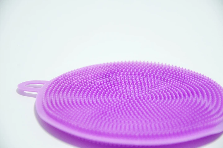 Силіконова губка для миття посуду Silicone Sponge Violet - Фото 5 Силіконова губка для миття посуду Silicone Sponge Violet - изображение 5