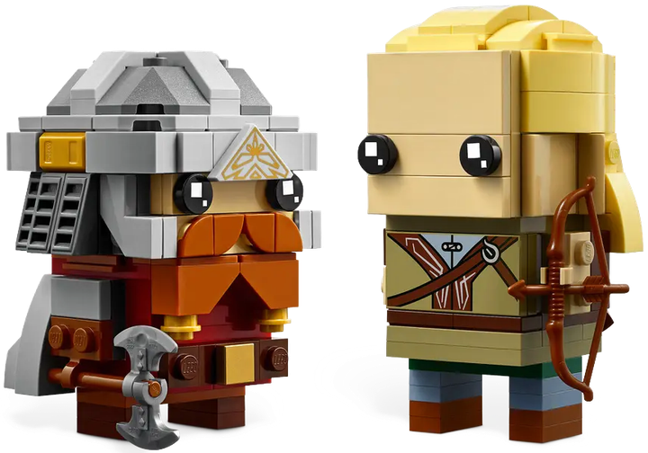 Zestaw klocków LEGO BrickHeadz Legolas i Gimli 297 elementów (40751) - obraz 2