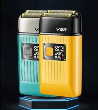 Электробритва шейвер для мужчин VGR V-357 сеточная с зарядкой через USB и информативным дисплеем, Оранжевый - изображение 7