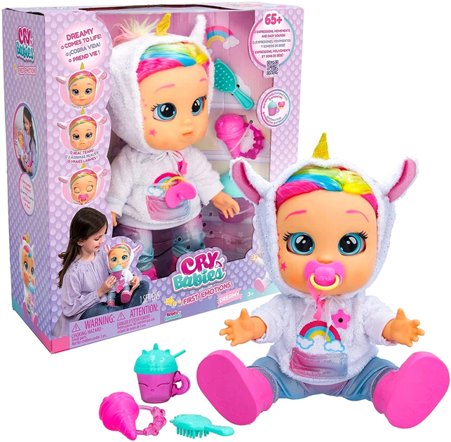 Lalka bobas TM Toys Cry Babies First Emotions Dreamy 35.5 cm (8421134088580) - obraz 1