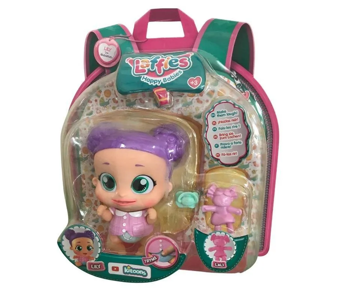 Lalka bobas Imc Toys Laffies Lily Interaktywna Fioletowe włosy (8421134093379) - obraz 1