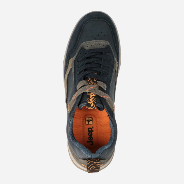 Sneakersy męskie do kostki Jeep JM42100A-016 43 (9UK) 28.9 cm Granatowe (8050246386477) - obraz 4