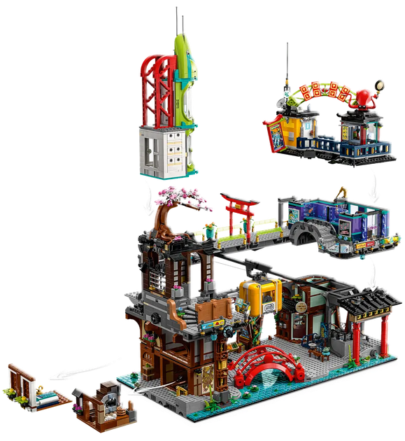 Конструктор LEGO Ninjago Міська площа NINJAGO 6163 елемента (71799) - зображення 9