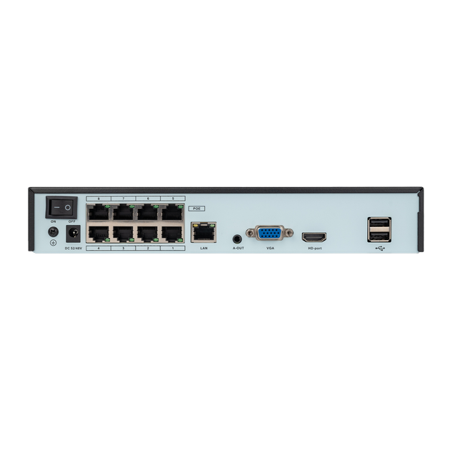 IP видеорегистратор 10-канальный 8MP NVR GreenVision GV-N-S024/08 (8POE) - изображение 4