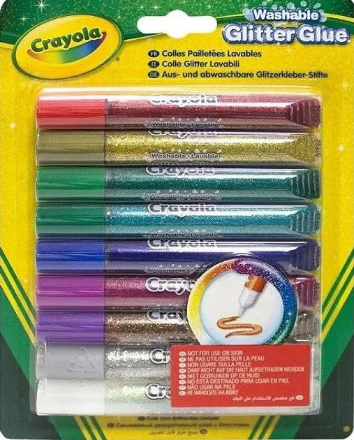 Klej brokatowy Crayola 9 szt 3527 (0071662035273) - obraz 1