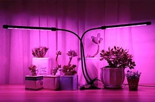 Светодиодная фитолампа для роста растений и рассады ZW-2 Полный спектр 2 головы LED - изображение 3