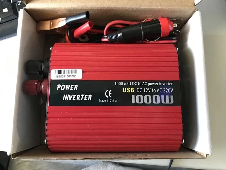 Перетворювач напруги 12V-220V Wimpex WX-1000W для автомобілів - зображення 3