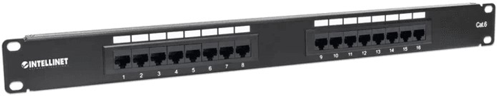 Патч-панель Intellinet 19" 1U Cat 6 16-Port (IPP-19C616-1U) - зображення 2