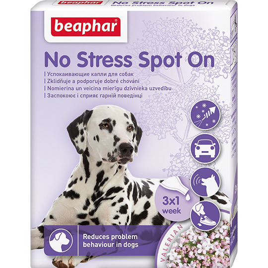 Beaphar NO STRESS spot on антистресс капли для собак 3 пипетки - Фото 1 Beaphar NO STRESS spot on антистресс капли для собак 3 пипетки - изображение 1