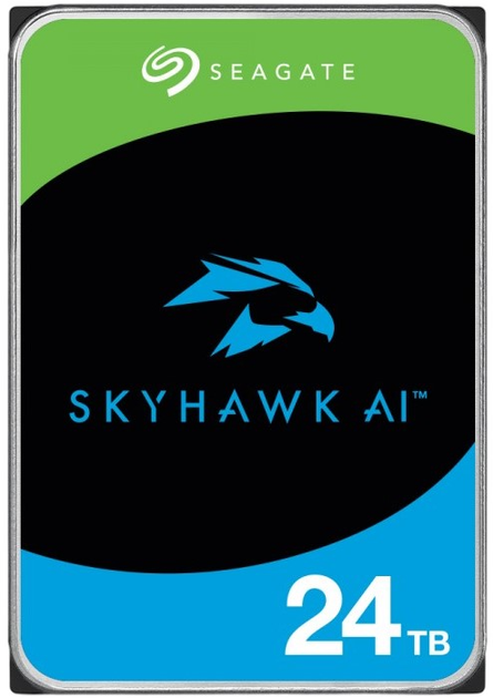 Dysk twardy Seagate SkyHawk Al 24TB  7200 obr./min 256 MB ST24000VE002 3.5" SATAIII - obraz 1