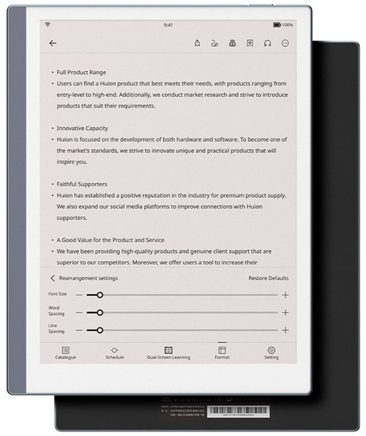 Електронна книга Huion Kamvas Ink 4/64GB Grey (MULHUOCZE0001) - зображення 3