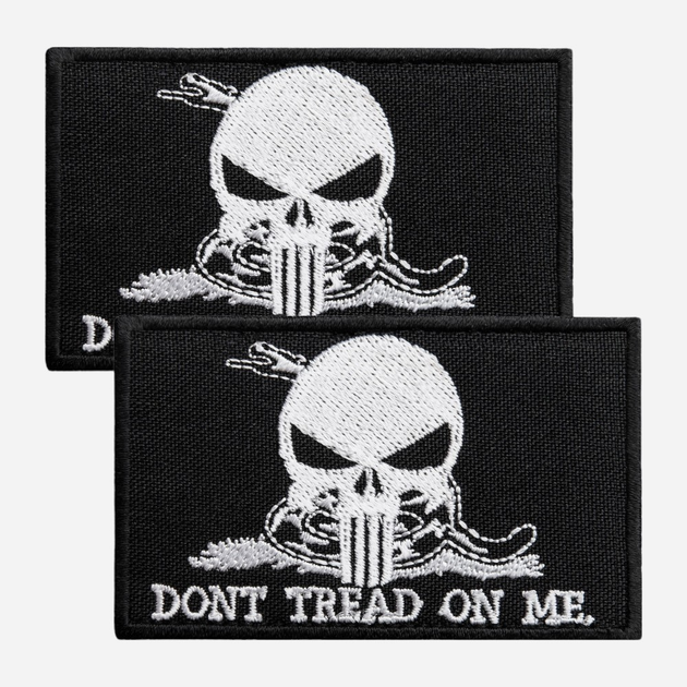 Набір шевронів на липучці IDEIA Змія Череп карателя, Don't Tread On Me, Punisher 5 x 8 см (4820182658563_1) - зображення 1