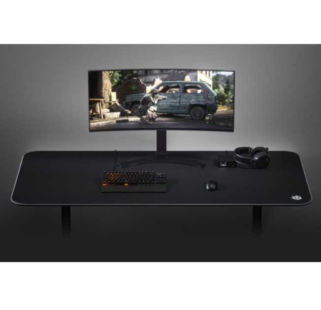 Ігрова поверхня килимок для мишки SteelSeries QcK 5XL ETAIL 1600x800x3мм Black (63858) - зображення 6