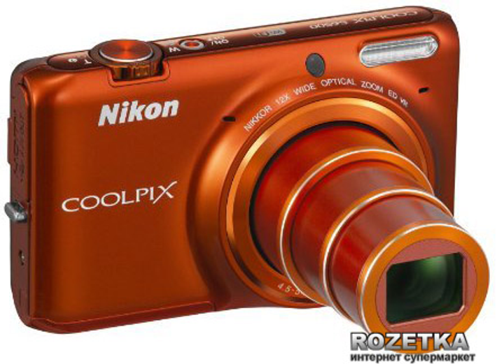実写美⭕️【動作確認済】Nikon COOLPIX S6500 オレンジ Фотоаппарат Nikon Coolpix S6500 Orange + Сумка + Карта