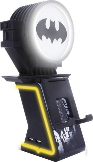 Stojak na telefon Exquisite Gaming z ładowarką i lampką Batman Signal Ikon (5060525895630) - obraz 3