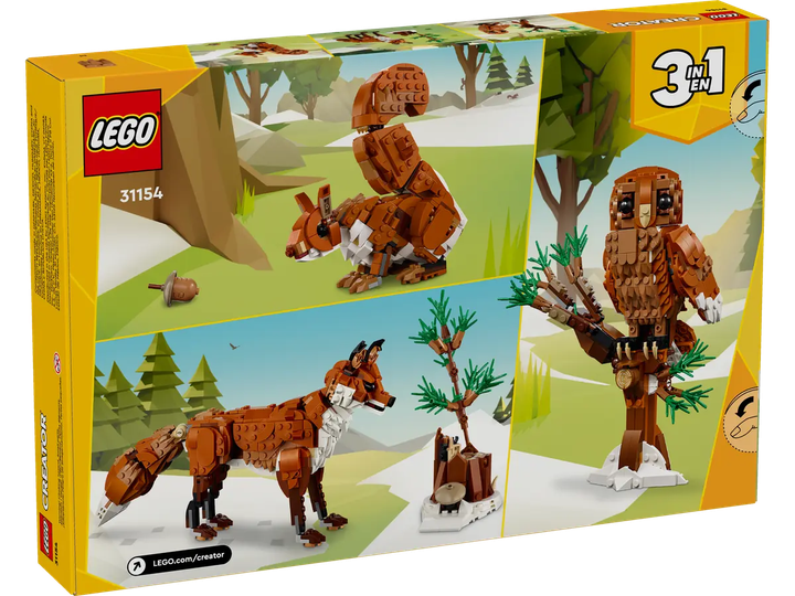 Zestaw klocków LEGO Creator Leśne zwierzęta: Czerwony lis 667 elementów (31154) - obraz 9