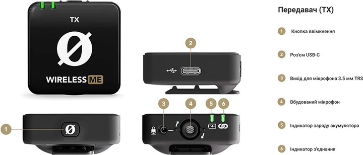 Мікрофонна радіосистема Rode Wireless ME (233986) - зображення 8