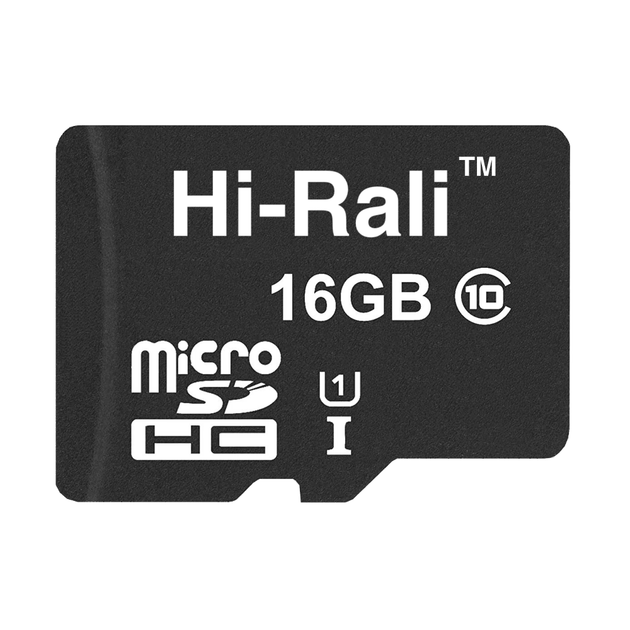 Карта пам`ятi MicroSDHC 16GB UHS-I Class 10 Hi-Rali (HI-16GBSD10U1-00) - Фото 1 Карта пам`ятi MicroSDHC 16GB UHS-I Class 10 Hi-Rali (HI-16GBSD10U1-00) - зображення 1