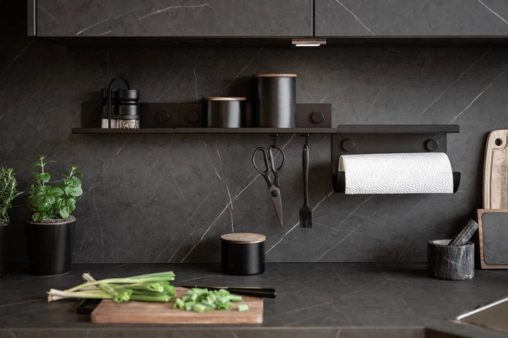 Uchwyt na ręcznik kuchenny Wenko z półką (4008838400128) - obraz 7