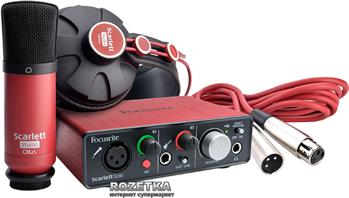 Комплект для звукозаписи Focusrite Scarlett Solo Studio (221271) – фото ...