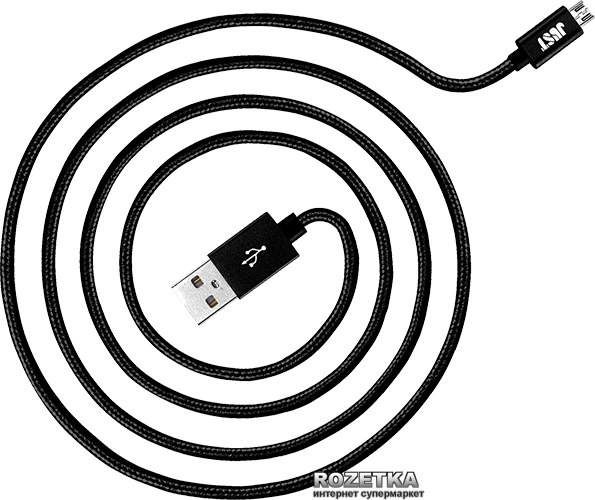 Кабель Just Copper Micro USB Cable 1.2 м Black (MCR-CPR12-BLCK) - Фото 1 Кабель Just Copper Micro USB Cable 1.2 м Black (MCR-CPR12-BLCK) - изображение 1