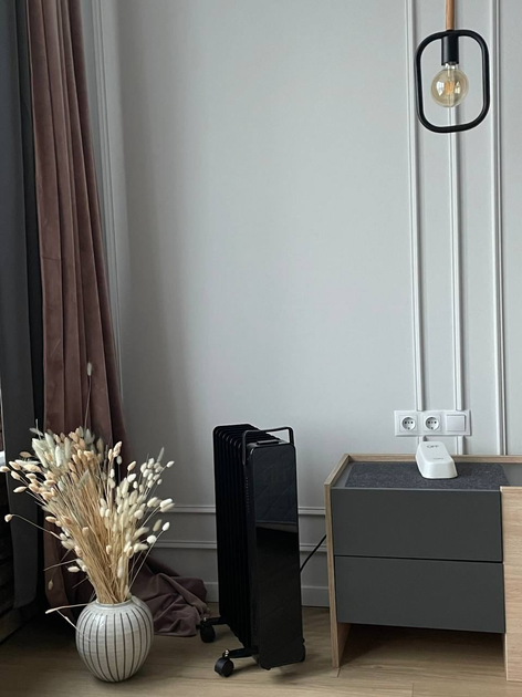 Масляный обогреватель SUNTECH Loft TI-1100В 2500W | 11 секций, черный - изображение 6