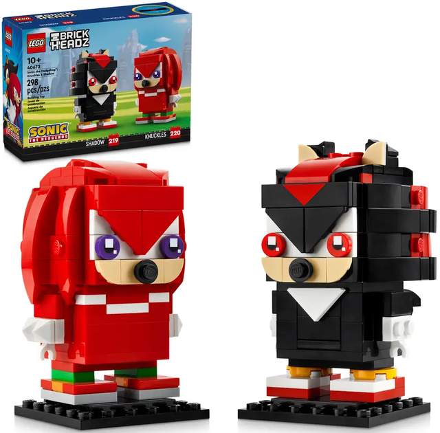 Zestaw klocków LEGO Sonic the Hedgehog: Knuckles i Shadow 298 elementów (40672) - obraz 1