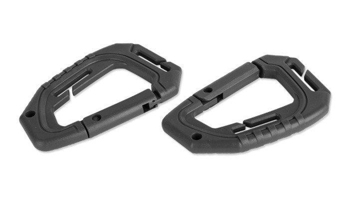 Mil-Tec Tactical Carabiner MOLLE - 2 pcs. - Black - 15922502 (для страйкбола) - изображение 1