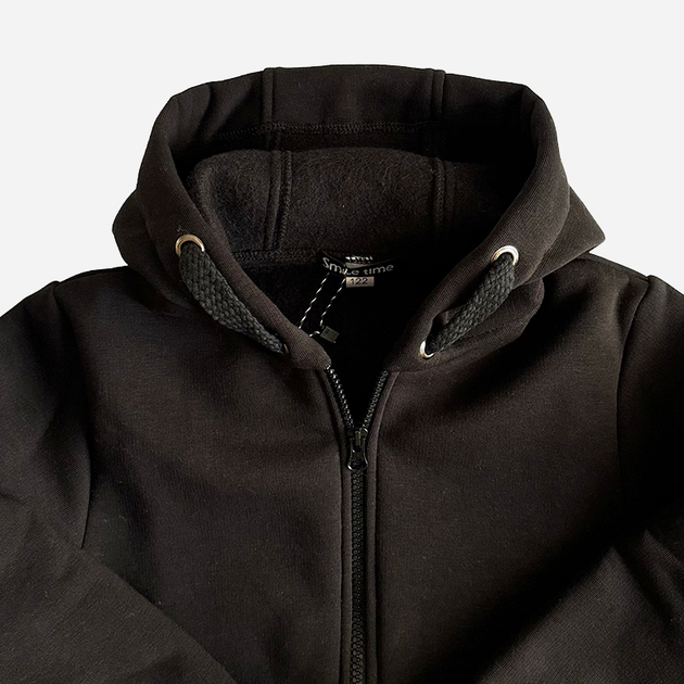 Детский теплый спортивный костюм (толстовка+штаны) для девочки Smile Time Comfort Black ZT3-21-1.1-1 110 см Черный (st_2000000204390) 