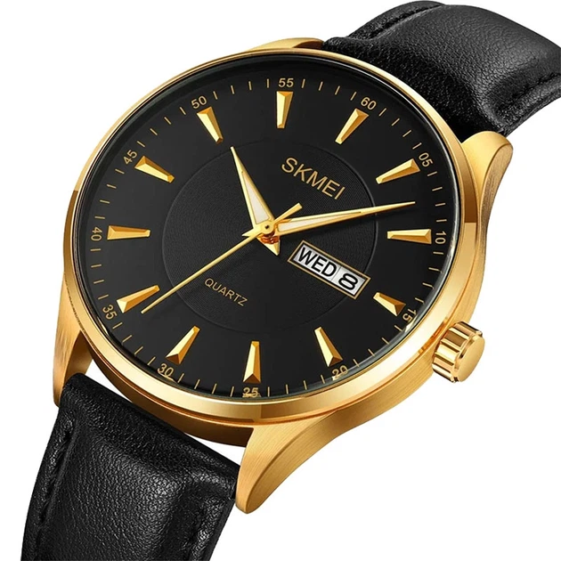 Часы наручные мужские SKMEI 5702/2075GDBK Black/Gold - изображение 3