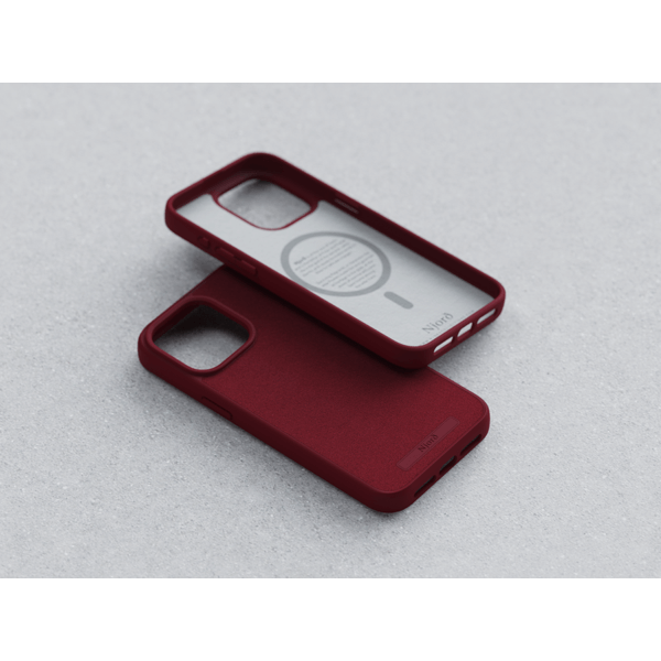 Чохол Njord Suede MagSafe Case для iPhone 15 Pro Червоний (NA53SU11) - зображення 9