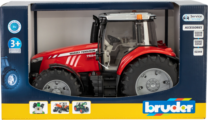 Машинка игрушечная Bruder Трактор Massey Ferguson 7624 (3046) - изображение 9