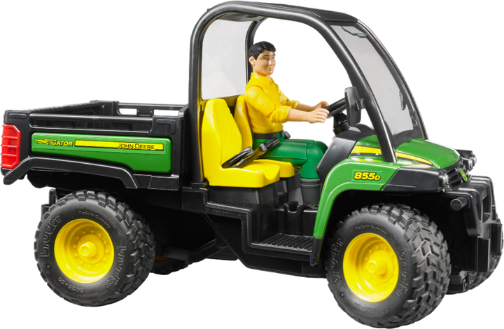 Набор игрушечный Bruder Автомобиль John Deere Gator XUV 855D с фигуркой (2490) - изображение 2
