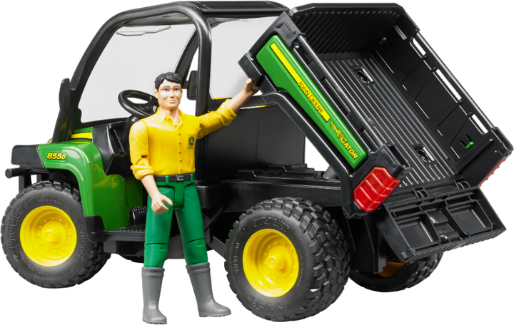 Набор игрушечный Bruder Автомобиль John Deere Gator XUV 855D с фигуркой (2490) - изображение 5