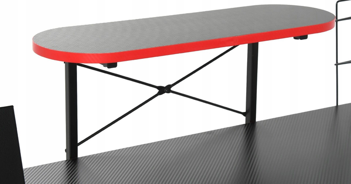 Ігровий стіл OTE 115 x 60 x 74.5 см чорний (OTE-BIUR-GAMER-DELUX-115) - зображення 8