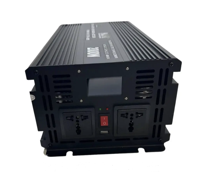 Інвертор з чистою сінусоїдою 12V в 220V ProFix 2000W (макс.4000W) з зарядкою + UPS, LCD дисплей - Фото 2 Інвертор з чистою сінусоїдою 12V в 220V ProFix 2000W (макс.4000W) з зарядкою + UPS, LCD дисплей - зображення 2