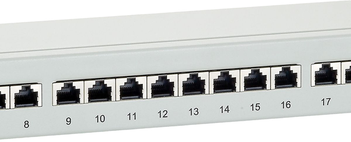 Патч-панель Equip 19" 1U CAT6 24xRJ45 у зборі для серверної шафи/стійки Light Gray (4015867109052) - зображення 2