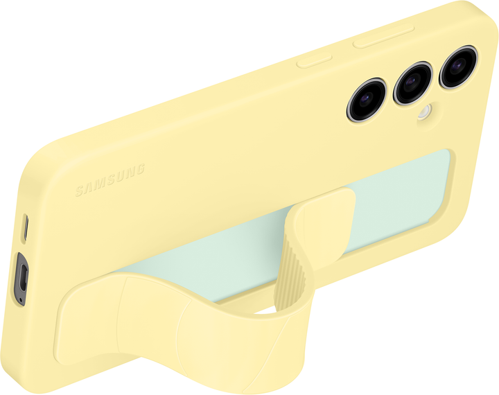 Etui Samsung Standing Grip Case do Samsung Galaxy S24 FE Yellow (EF-GS721CYEGWW) - obraz 4
